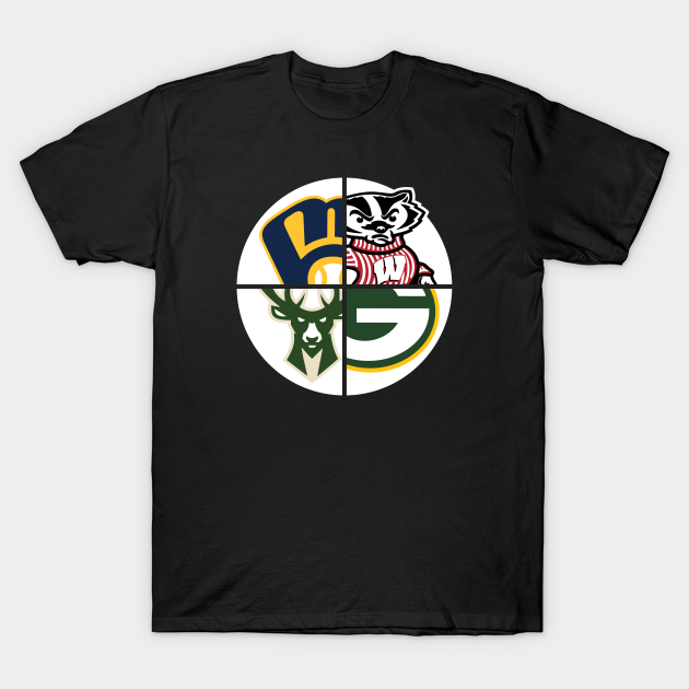Wisconsin Sports Teams Wisconsin TShirt TeePublic